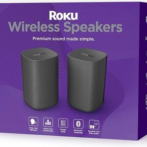 Roku Wireless Speakers - Charcoal Black